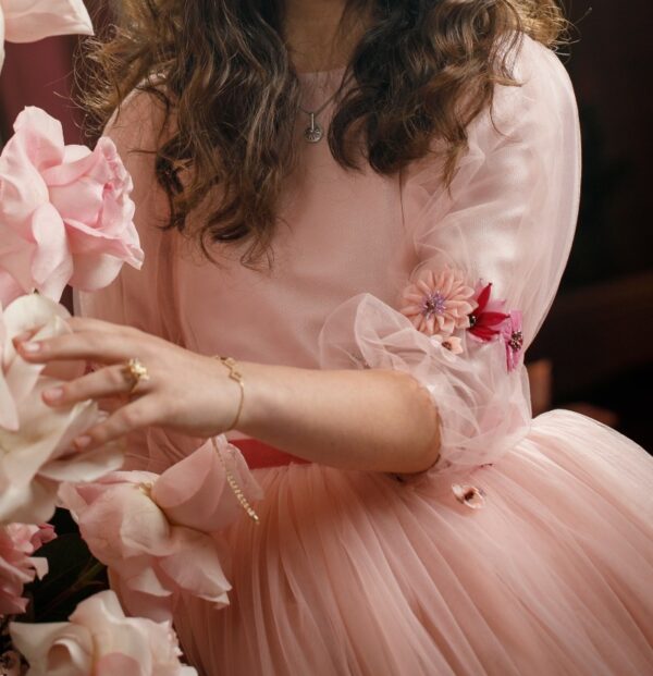 Beautiful Pink Tulle Gown for sale