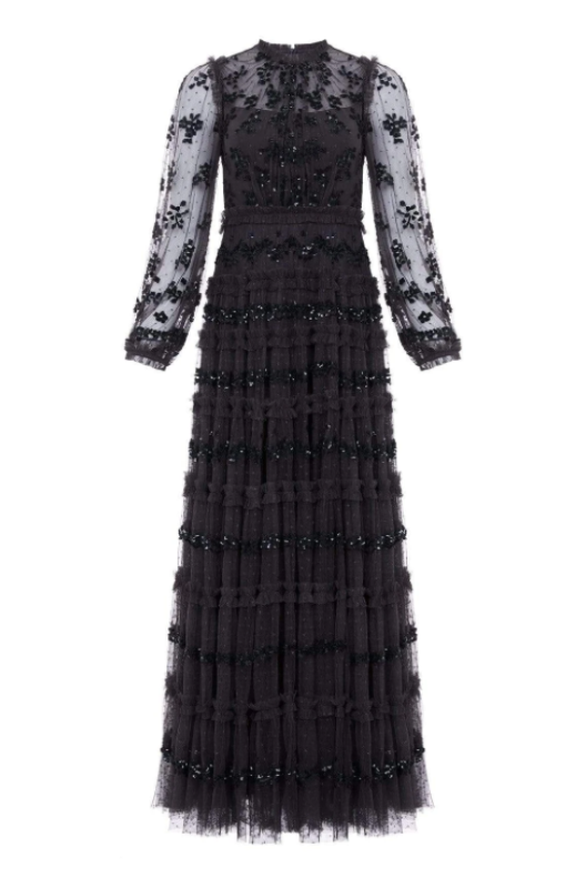 Needle and Thread black gown for sale or rent