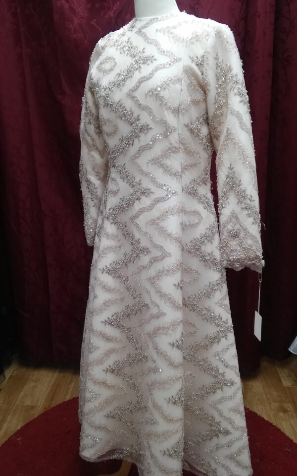 Mother of the Bride Full Beaded Gown For Sale
