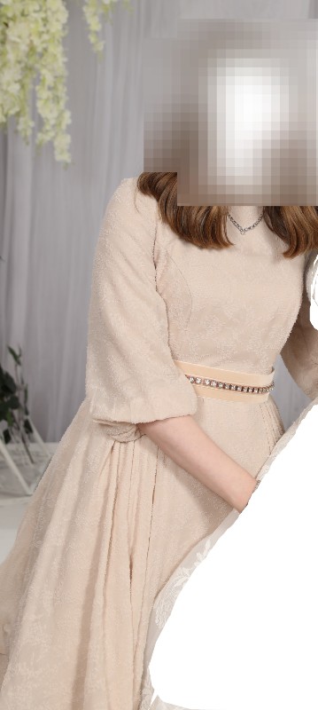 Elegant light pink gown for sale