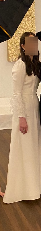 Gorgeous custom cream gown for sale