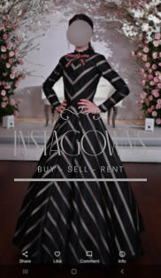 Stunning custom designer sister of the bride gown for sale