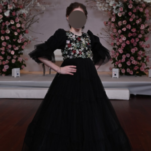 Two sister of the bride custom designer gowns for sale