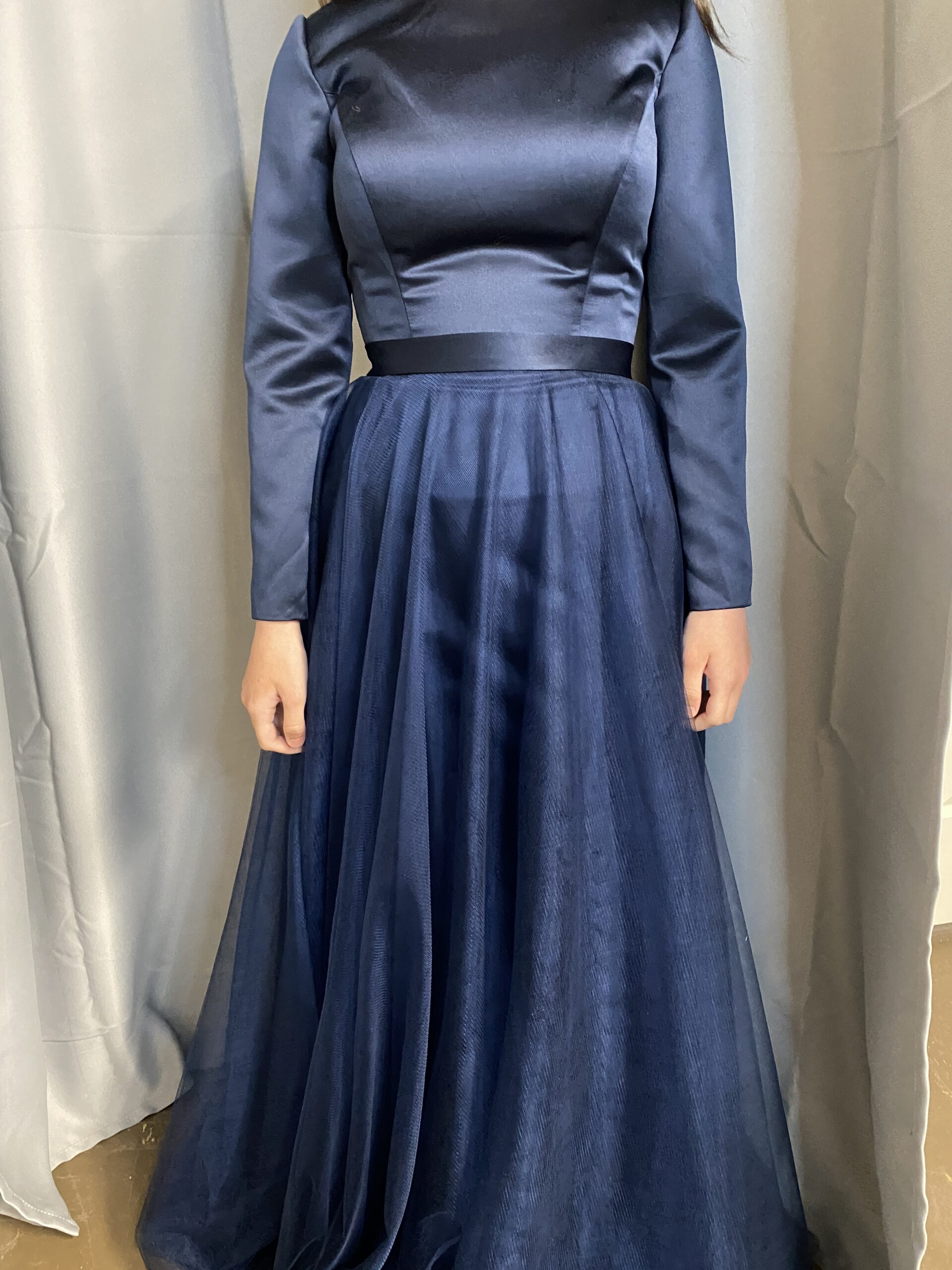 Two women's tulle detachable gowns for sale