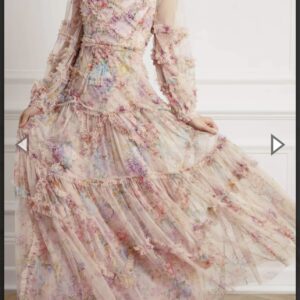 Needle and Thread Diamond Ruffle Gown For Rent/Sale