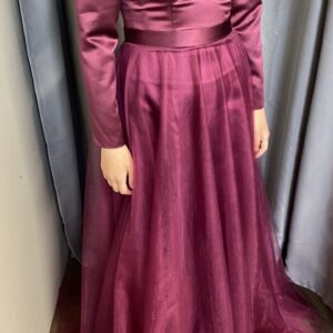 Two women's tulle detachable gowns for sale