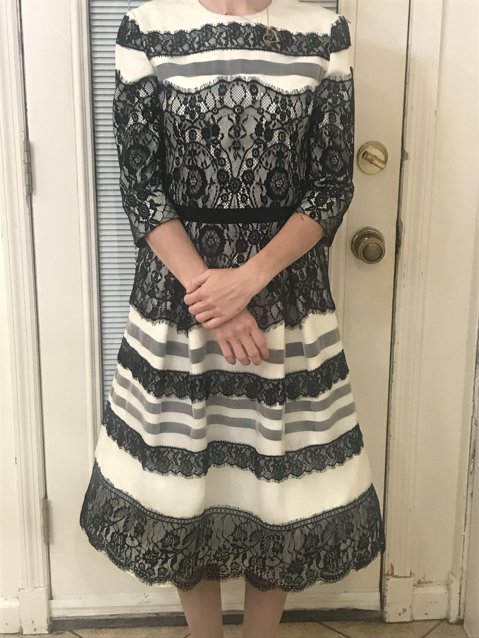 Beautiful black and white dress for sale