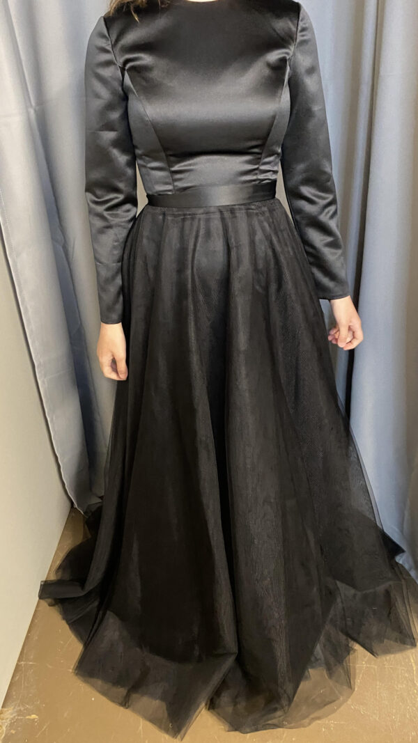 Two women's tulle detachable gowns for sale