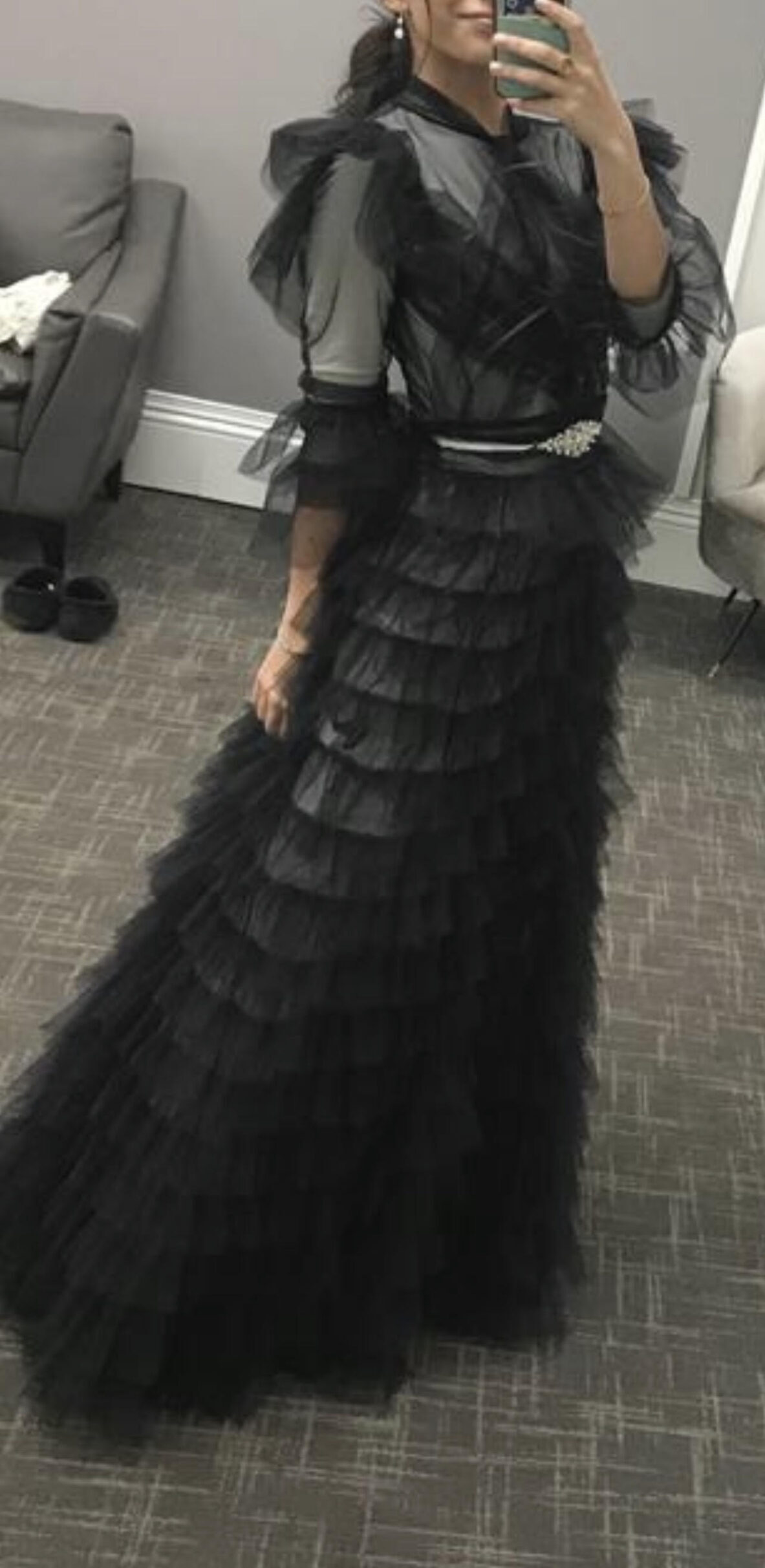Gorgeous black kiki riki gown for sale