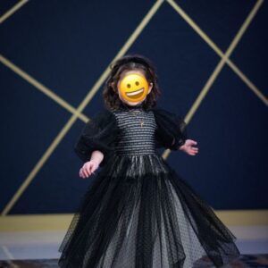 Petite Amalie black girls gowns for sale
