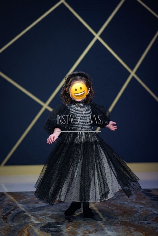 Petite Amalie black girls gowns for sale