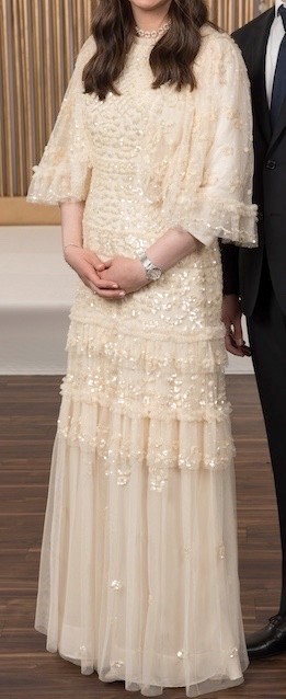 Stunning Elegant Needle and Thread Gown For Sale