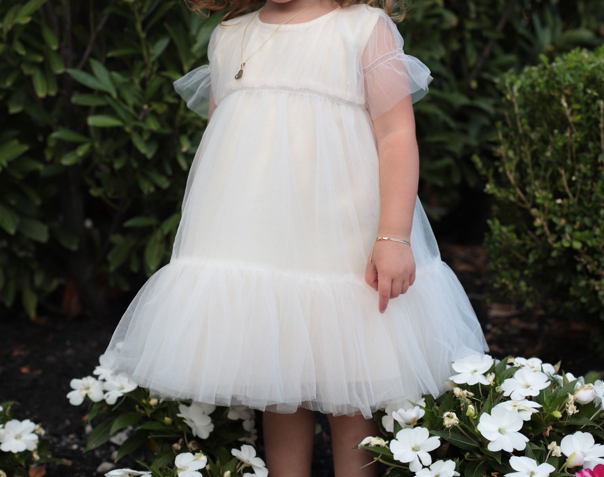 Little Girls Ivory Gown for Sale