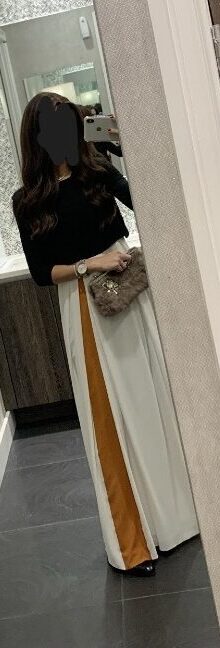 Gorgeous Roksanda black and ivory gown for sale