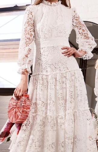 White lace Miri Couture Dress for sale – Instagowns