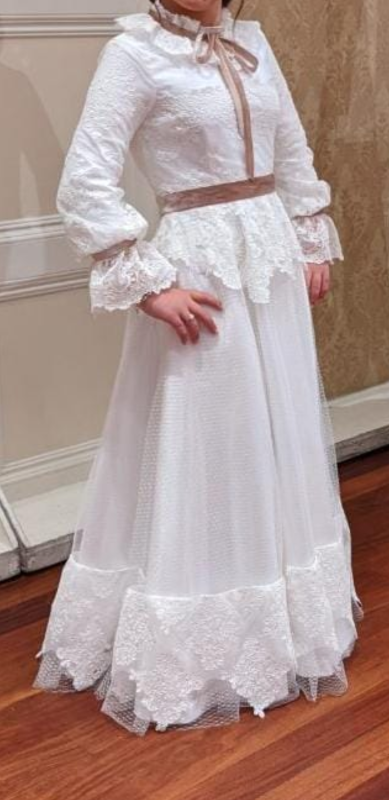 Victorian/Vintage white/ivory custom women's gown for sale