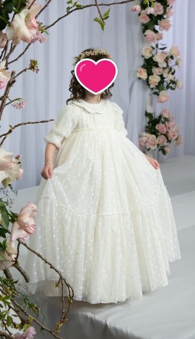 Custom made ivory/white little girls gown for sale – Instagowns