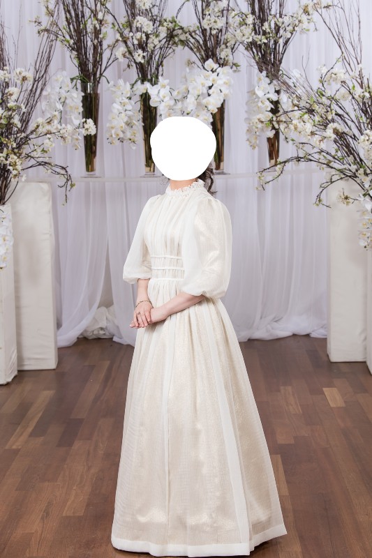 Custom One of a Kind Ivory Sister of The Bride Gown for Sale