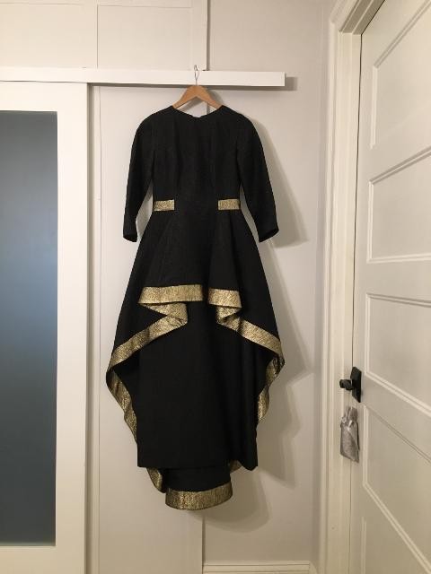 Sophisticated John Paul Ataker Sister of the Bride Black Wedding Gown for Sale