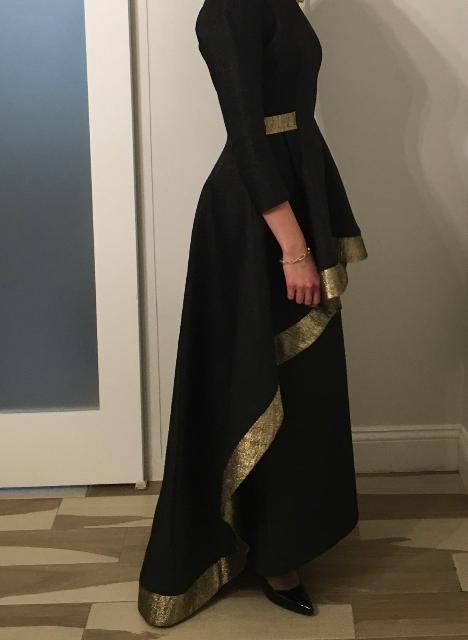 Sophisticated John Paul Ataker Sister of the Bride Black Wedding Gown for Sale