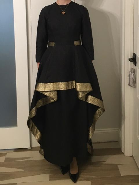 Sophisticated John Paul Ataker Sister of the Bride Black Wedding Gown for Sale