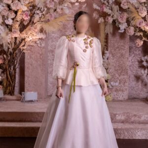 Gorgeous Custom Slomiuc Sister of the Bride Gown for sale