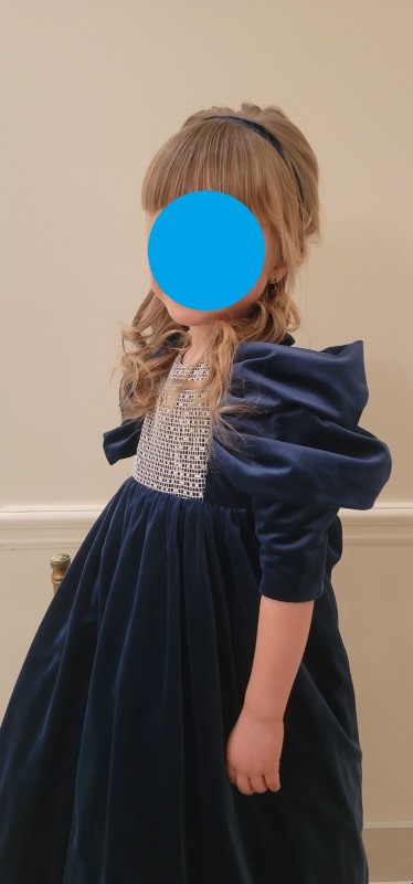 Stunning Custom Blue Velvet Gowns for Sale