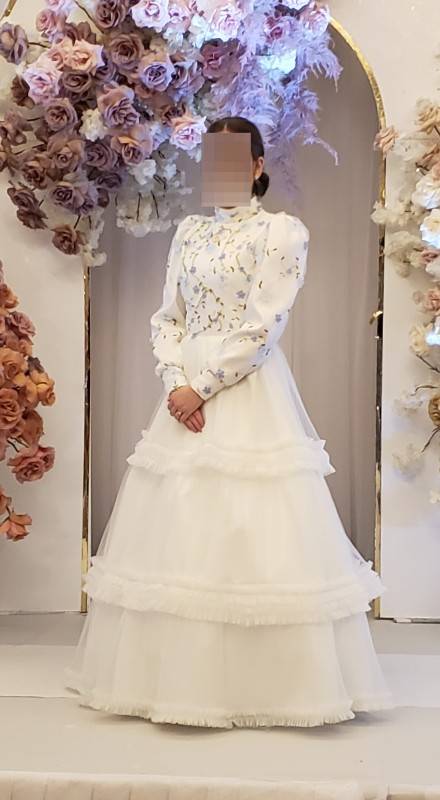 Gorgeous white sister-of-the-bride gown for sale