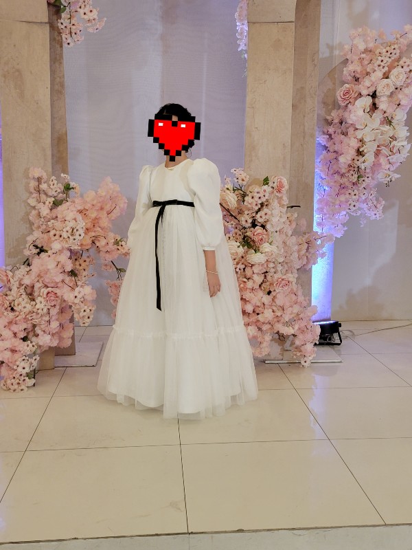 Beautiful white tulle girls gowns for sale