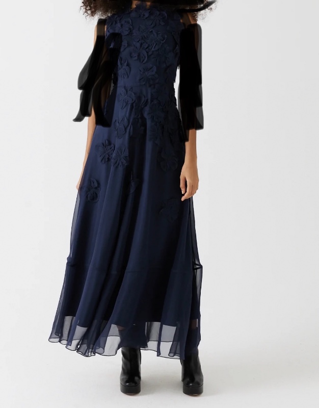 Stunning Morgan La Fay Navy gown for Sale