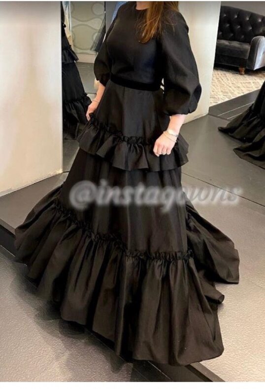Elegant Sister of the Bride Black Gown for Sale