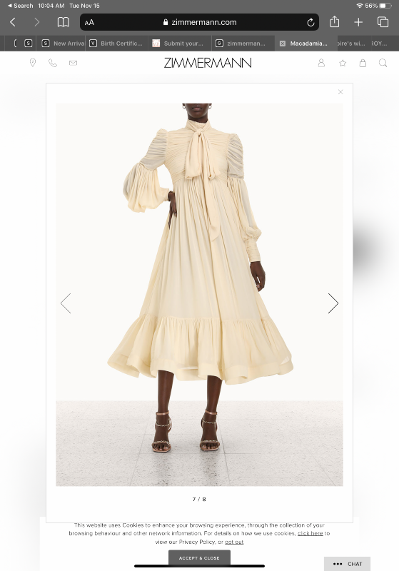 Zimmerman macadamia dress for sale