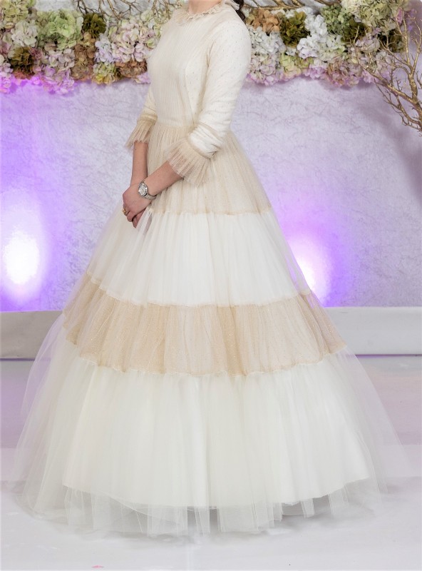 One of a Kind ivory gown for sale