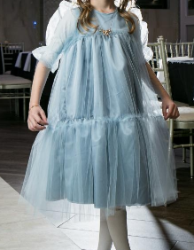 Custom nellystella girls blue dresses for Sale