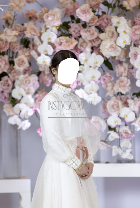 Magnificent sister of the bride white gown with detail for Rent