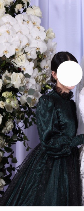 Custom Sister of the Bride Green gown for sale