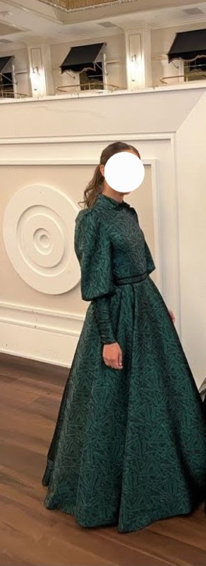 Custom Sister of the Bride Green gown for sale