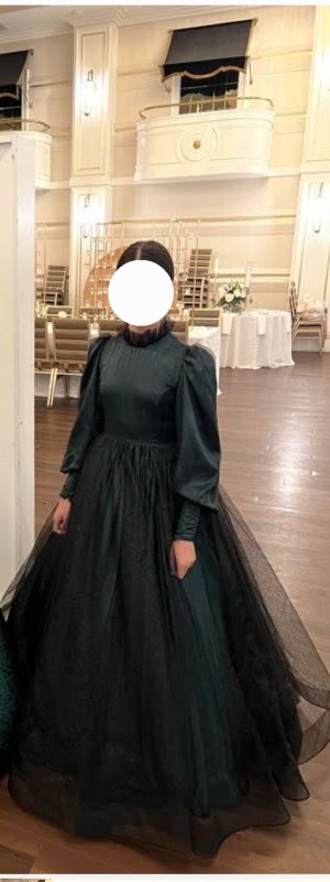 Custom Sister of the Bride Green gown for sale