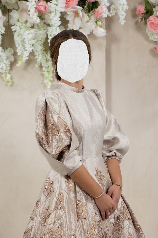 Magnificent custom made gown for Sale