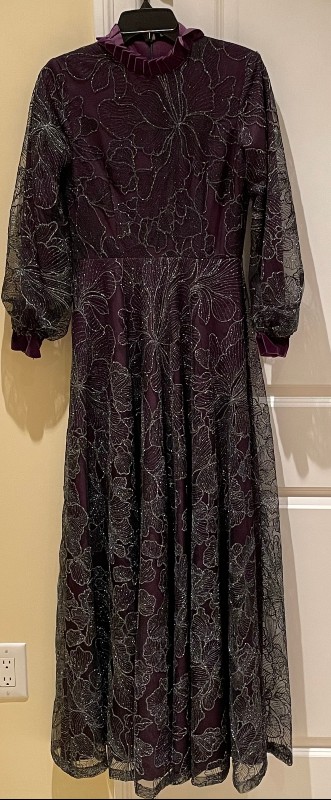 Exquisite New Purple/Plum Gown for sale