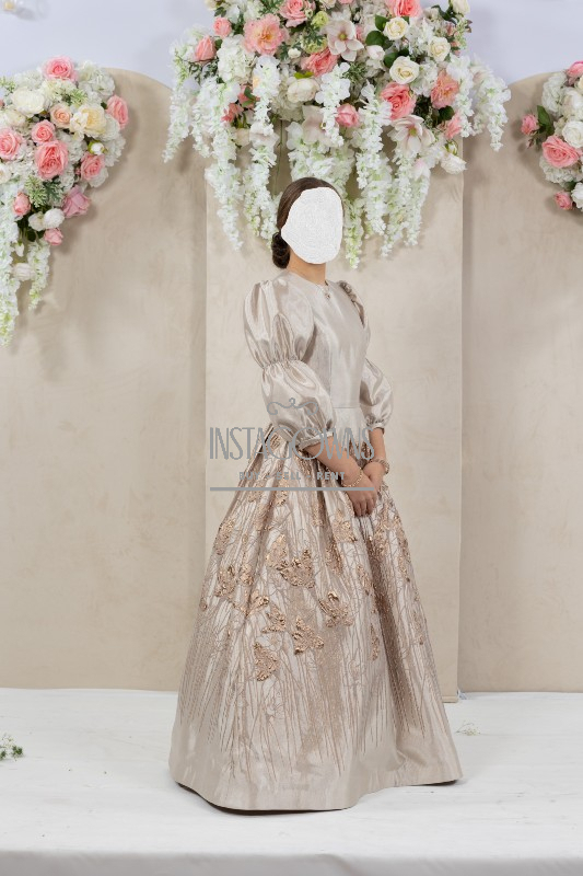 Stunning custom made gown for sale