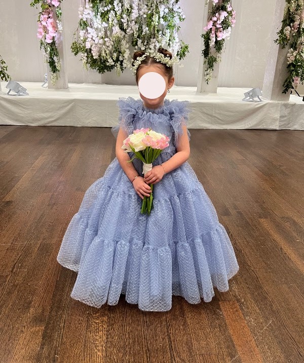 Girls blue gown for sale