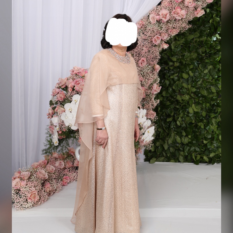Magnificent Blush/Peach Rivky Forster Gown for sale