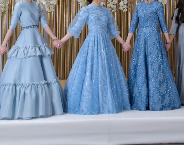 Stunning (Light) Blue Exqusite Gown for Rent