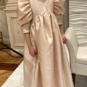 Two Pink gowns with tulle bow for rent or sale