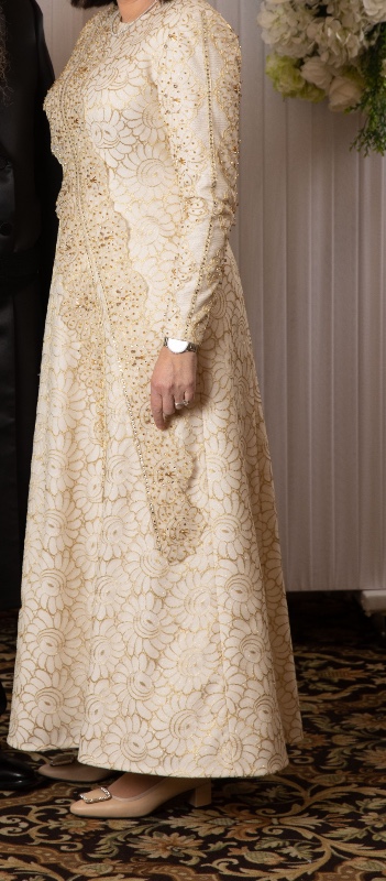 Beautiful Custom beaded lace Mother of Bride gown for sale