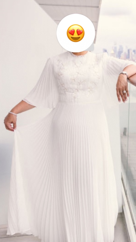 Elegant beautiful white-ivory dress for sale