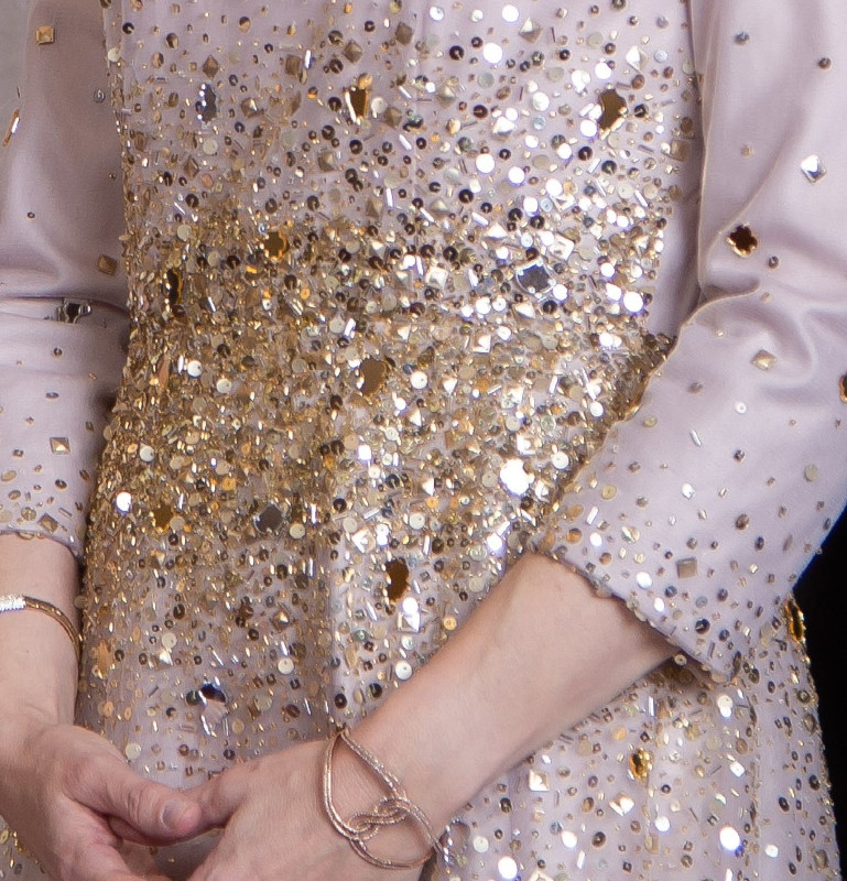 Sophisticated pink/blush mother-of-the-bride gown for sale