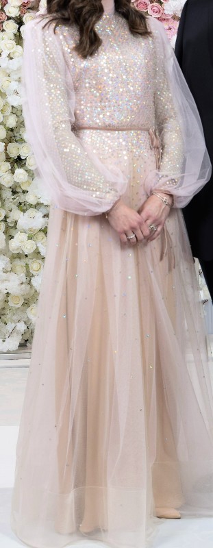 Beautiful Designer Reem Acra Gown for Sale