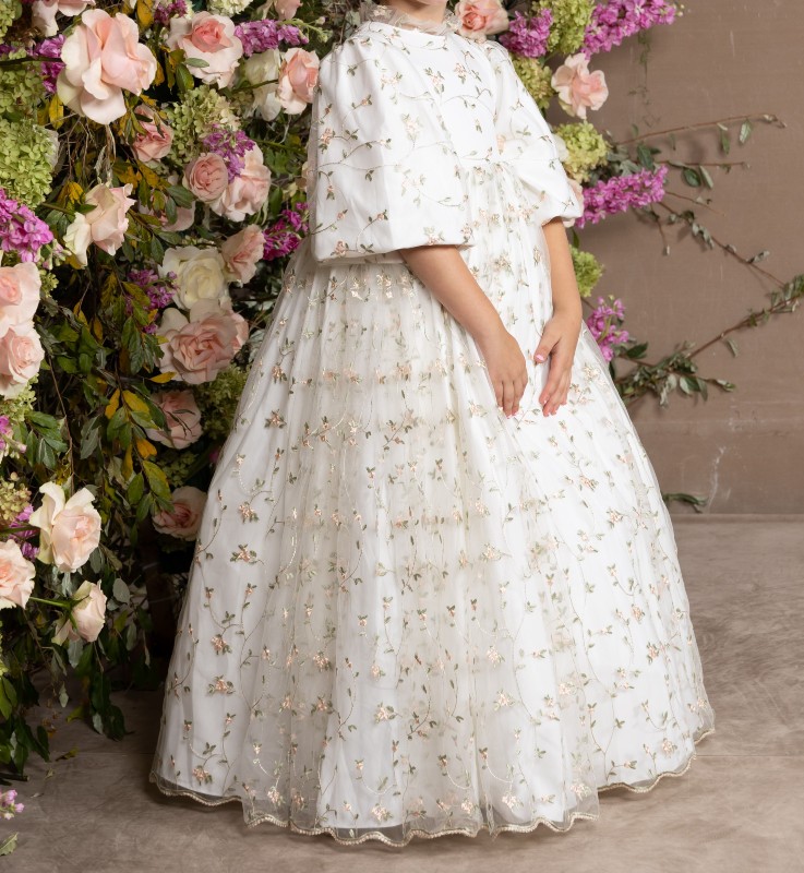 Beautiful Little Women's Girls Ivory/White Gown for Sale